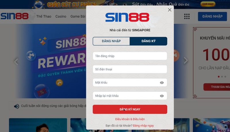 Nhiều điều cần lưu ý khi tạo tài khoản sin88 Những điều cần lưu ý khi tạo tài khoản Sin88